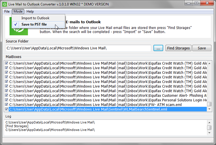 Exporter les e-mails Windows Live Mail vers Outlook même sur un ...